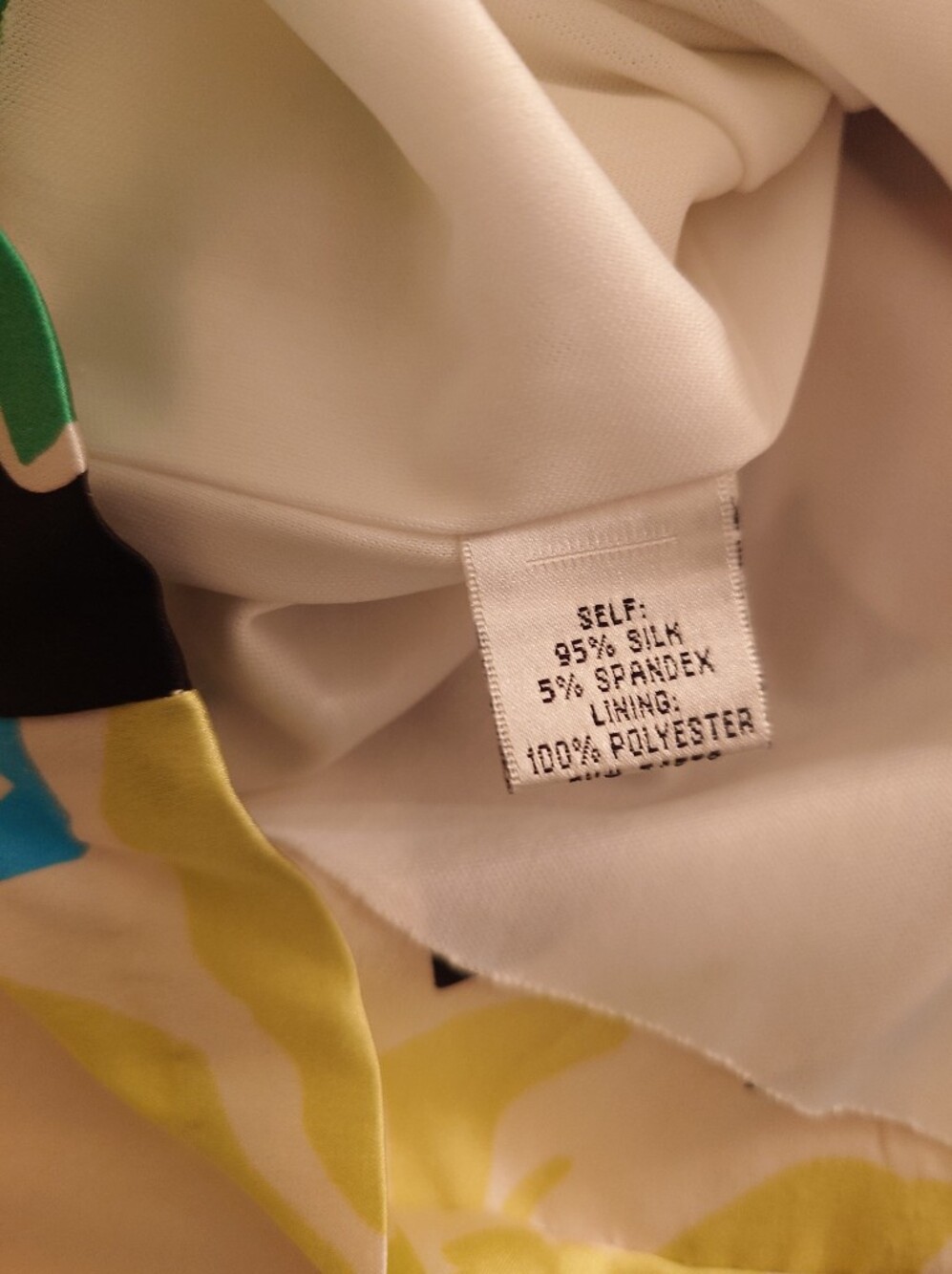 NWOT Floral CACHÉ White Stretch Satin Ruched Halter Mini Dress 2 XS Built-in Bra - Picture 13 of 14